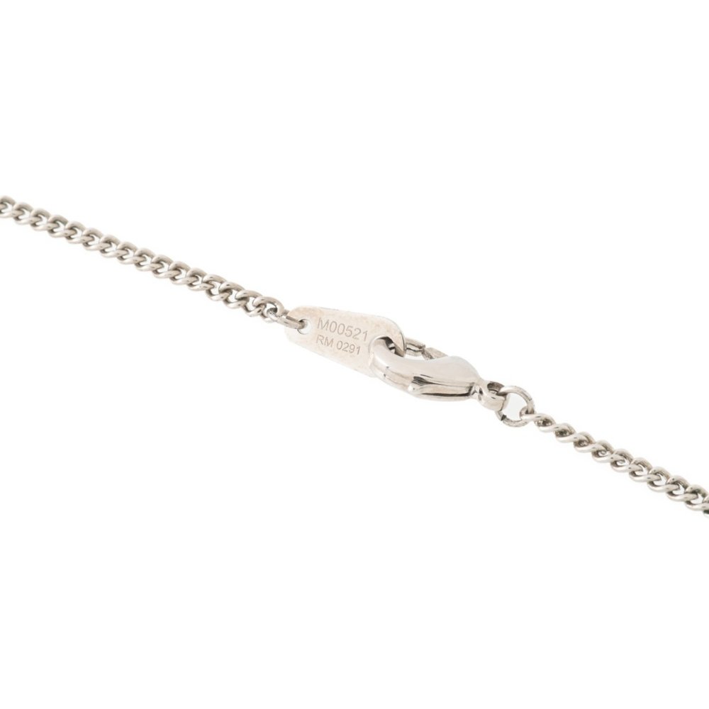 LOUIS VUITTON Pendant LV Instinct Necklace M00521 Chrome Metal Silver Gold S-... - Picture 8 of 9